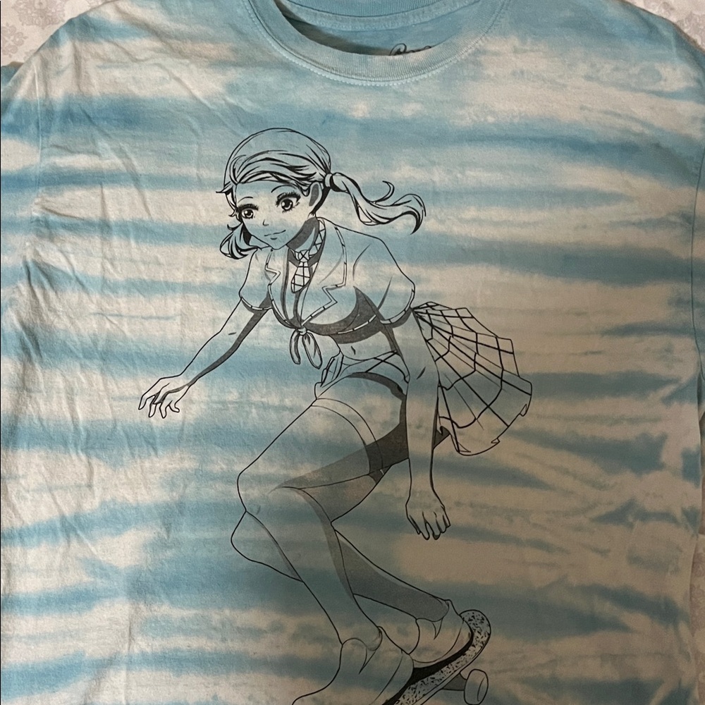 Proper Gnar School Skate Blue Tie Dye T-Shirt